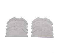 Lot de 10 serpillères de rechange pour Eureka E20 pour evo Plus - En microfibre - Accessoire de nettoyage du sol - Robot aspirateur