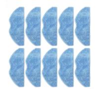 Lot de 10 serpillères de rechange pour robot S8 Plus 360 - Chiffons lavables en microfibre pour une absorption d'eau forte - Pour entretien de surface - 267 mm
