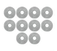 Lot de 10 serpillères réutilisables en microfibre compatibles avec les aspirateurs robots Xiaomi S10 Plus et B105 pour piéger la poussière et les poils d'animaux, lavables en machine, design à échange