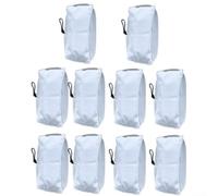 Lot de 10 serpillères réutilisables en microfibre pour balai à vapeur | Design réutilisable, convient pour Bissell 1867, retient la poussière et la saleté, lavable en machine, lot de 6 à 10 options