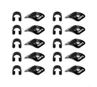 Lot de 10 serre-câbles de frein pour VTT, base de selle en alliage d'aluminium avec boucles en plastique pour fixation de tubes sur cadre et fourches de vélo, assure un support fiable du câble