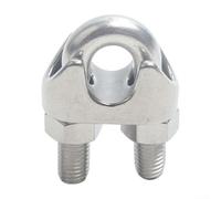 Lot de 10 serre-câbles en acier inoxydable avec tête en U pour connecter différentes cordes (2 mm)
