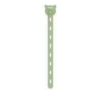 Lot de 10 serre-câbles en silicone, parfaits pour gérer les câbles de casque et de données (vert)