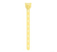 Lot de 10 serre-câbles multifonctionnels en silicone pour une organisation facile de divers câbles (jaune)