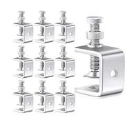 Lot de 10 serre-joints robustes en C, avec mâchoire large et stable, petite vis for le travail du métal bois pour Réparation