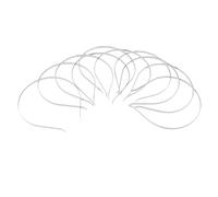 Lot de 10 serre-têtes en métal à faire soi-même, extensibles et polyvalents, parfaits pour les femmes, pour la fabrication de bandeaux à oreilles de chat mignons, en alliage, comme décrit, blanc