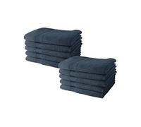 Today – Lot de 10 serviettes de toilette 50x90 cm 100% coton – Denim