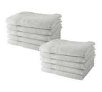 TODAY Lot de 10 serviettes de toilette 50x90 cm 100% coton - Craie