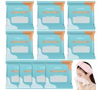 Lot de 10 serviettes jetables de luxe emballées individuellement, respectueuses de la peau, propres et hygiéniques, serviettes pour les mains et le visage d'hôtel, serviettes nettoyantes