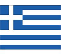Lot de 10 sets de table en papier de qualité supérieure Motif drapeau de la Grèce Fabriqué en Allemagne