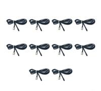 Lot de 10 sondes étanches à thermistance B3950 10K B3950 avec câble de 1 m ou 2 m - Pour climatiseur, distributeur d'eau - Pour une réponse de sécurité haute tension (2 m)