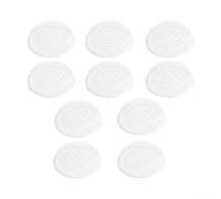 Lot de 10 soucoupes transparentes pour pot de fleurs d'intérieur ou d'extérieur