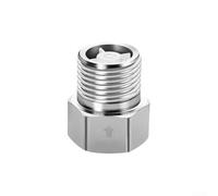Lot de 10 soupapes de débit unidirectionnel en acier inoxydable G1/2 pour installations de toilettes et d'approvisionnement en eau, aucune électricité nécessaire pour le fonctionnement, 33 mm (argent)