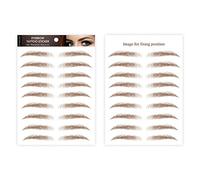 Lot de 10 Sourcils Autocollants 6D marron pour sourcils,Autocollants Imperméables de Tatouage Sourcil Autocollants de T-ransfert Sourcils Autocollant de Maquillage de Forme de Toilettage Sourcil, 9 St