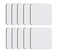 Lot de 10 sous-verres vierges prêts à être sublimés pour l'artisanat et la décoration (carré)