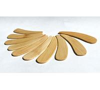 Lot de 10 spatules à crème en bambou - Spatules pour crème, masque, gel nettoyant - Réutilisables - Mini spatule cosmétique - Outil de maquillage