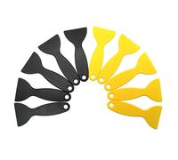 Lot de 10 spatules en plastique pour résine, couteau à peinture flexible, outil d'installation d'autocollants pour enlever les bulles d'air