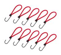 Lot de 10 spirales élastiques en fer pour tente, corde de tente, ruban de cerclage facile à utiliser spirales, cordons de serrage en fer, crochets et accessoires de tente