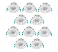 Lot de 10 spot à encastrer inclinables blancs LED Sylvania SylSpot Neos 2700K 4,8W IP44 400lm