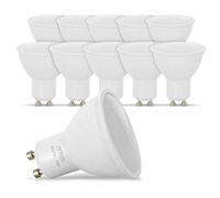Lot de 10 Spot LED Ampoules GU10 5W Equivalence 40W, Non-Dimmable 120° Larges Faisceaux (Blanc Naturel)
