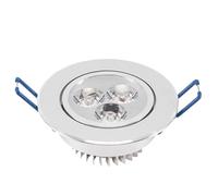 Lot de 10 spots LED à intensité variable, 5 LED, encastrables, for armoire, mur, plafonnier, blanc chaud et froid, for éclairage domestique(With Dimmable,Warm White)