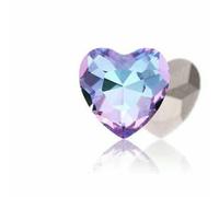 Lot de 10 strass en forme de cœur, pour loisirs créatifs, pour vêtements, sacs, à coller sur ongles, perles de cristal de 27 mm, lumière ultraviolette, 10 mm