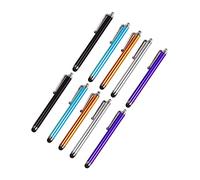 Lot de 10 stylets créatifs | Stylos tactiles de précision pour tablettes et téléphones | Pas de charge nécessaire | Écriture fluide dans des couleurs élégantes