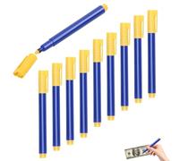 Lot de 10 Stylo Détecteur De Faux Billets, Stylo Faux Billet, Stylo Verificateur De Billet De Banque pour Euros, Dollars, Livres, Principales Devises Internationales