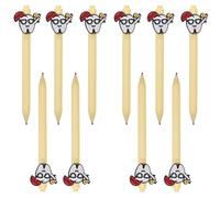 Lot de 10 stylos à bille à pointe moyenne 0,5 mm pour le bureau, l'école, les étudiants