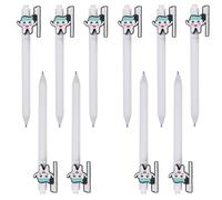 Lot de 10 stylos à bille à pointe moyenne 0,5 mm pour le bureau, l'école, les étudiants