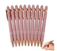 Lot de 10 stylos à bille avec verset de la Bible - 14,5 x 1 cm - Encre noire rétractable - Écriture lisse sans bavure - Pour femme et homme - Église