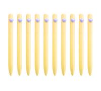 Lot de 10 stylos à bille en forme de cœur d'amour - 1,0 mm - Papeterie lisse - Écriture lisse pour bureau, école, huile d'amour - Fournitures scolaires