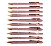 Lot de 10 stylos à bille inspirants avec verset de la Bible, design rétractable, sans bavure, encre noire, cadeau chrétien pour homme et femme, parfait pour l'écriture quotidienne