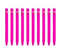 Lot de 10 stylos à bille lisses en forme de cœur de 1,0 mm pour l'école, le bureau, l'écriture lisse, papeterie en forme de cœur pour enseignant