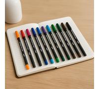 Lot De 10 Stylos À Bille Multicolores - Pointe Moyenne 1 Mm,Encre Liquide À Séchage Rapide,Clip Économiseur De Poche,Couleurs Vives Pour L'école Et Le Bureau,Trousse Refermable