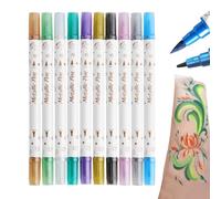 Lot de 10 stylos à dessin pour ongles - Pour manucure, loisirs créatifs, dessin - Solution de marquage pour griffonnage, salon de beauté pour petite amie, épouse