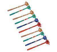 Lot de 10 stylos à encre gel festifs esthétiques de 0,5 mm, séchage rapide, prise en main confortable pour prise de notes, école, bureau, vacances