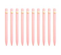 Lot de 10 stylos à huile de 1,0 mm en forme de cœur pour écriture lisse, cadeau scolaire, fournitures de bureau pour étudiant, écriture lisse, amour cœur, papeterie pour enseignant
