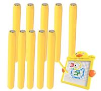 Lot de 10 stylos de Rechange pour Tableau magnétique - Accessoires de Jeu de coloriage pédagogique - Favorise la motricité Fine - Bloc de Dessin pour à l'école Maternelle