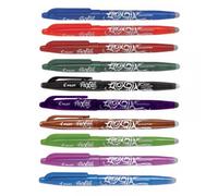 Lot De 10 Stylos Frixion Ball Pointe Moyenne 0.7mm Assortiment Pilot