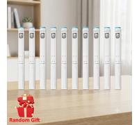 Lot de 10 stylos injecteurs jetables avec cartouches de 3 ml - Stylos d'injection d'insuline portables, stylos à peptides, stylos d'injection à dosage contrôlé White 10 set