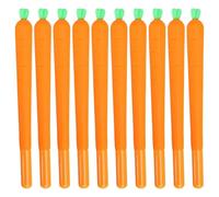 Lot de 10 stylos neutres à encre gel carotte encre noire 0,5 mm stylo roller
