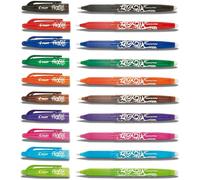 Lot de 10 stylos Roller PILOT FRIXION 07 COULEURS ASSORTIES