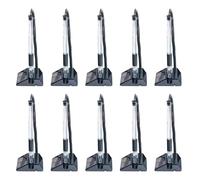 Lot de 10 stylos sécurisés avec chaînes adhésives et porte-stylo de sécurité, interrupteur de réception, stylo de bureau, stylo à encre noire pour bureau