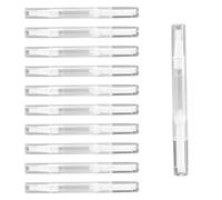 Lot de 10 stylos transparents torsadés de 2 ml avec pointe pinceau, stylo jetable à huile pour cuticules, applicateur de gloss à lèvres cosmétique