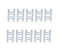 Lot de 10 supports de boîtier d'interrupteur, boîtier électrique en acier galvanisé, clips F, sangles de montage, verrouillage avec oreilles en plâtre pour supports d'appareils