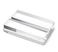 Lot de 10 supports de cartes en acrylique transparent pour cartes de sport et à collectionner avec base stable pour sécuriser les cartes de taille standard