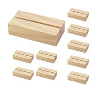 Lot de 10 supports de couronnes en bois massif - Base rectangulaire pour festival, maison