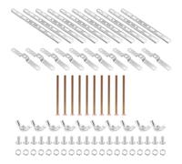 Lot de 10 supports de fixation de panneau ZONADAH pour plafonnier, lampe de bureau, kit d'installation de lampe de chute, accessoires de suspension