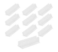 Lot de 10 supports de fixation muraux transparents étanches pour bandes LED néon jusqu'à 10 mm, supports de clip transparents